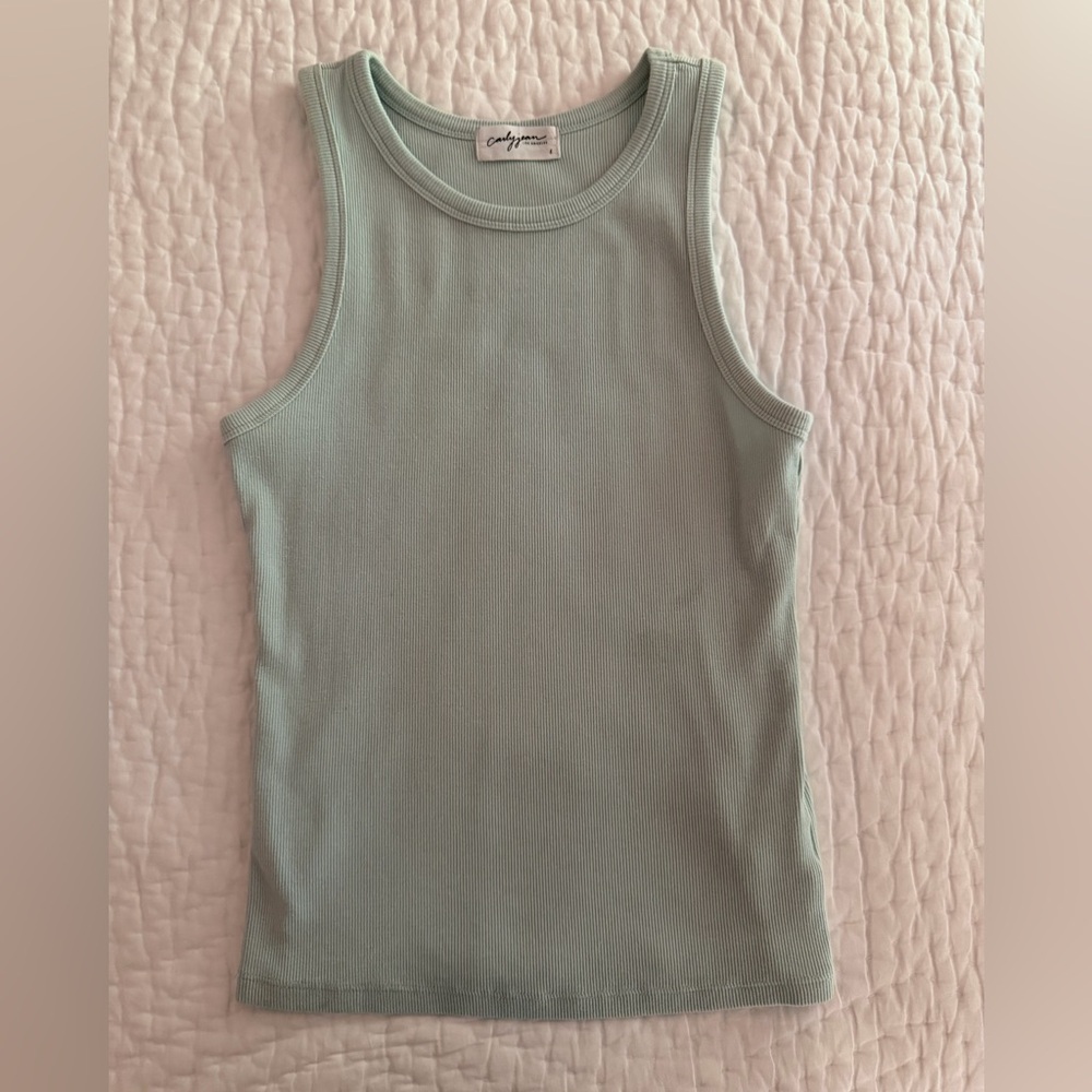 CJLA Ribbed Tank Sz L Seaform